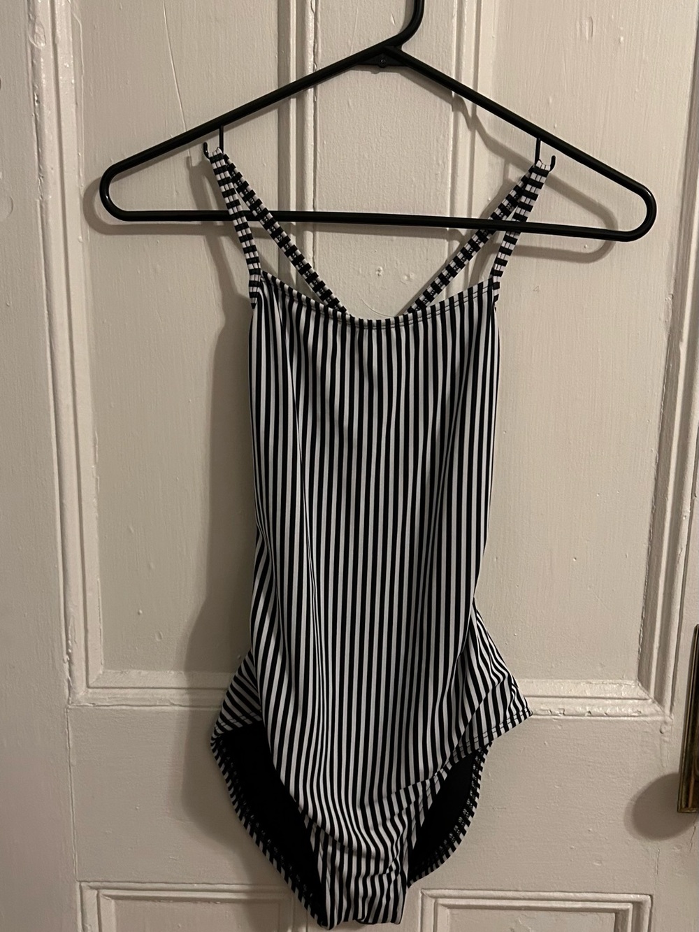 Minnow Black & White Stripe One-Piece Swimsuit